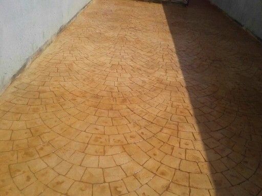 خرسانة المطبوعه الملونه الأرضيات