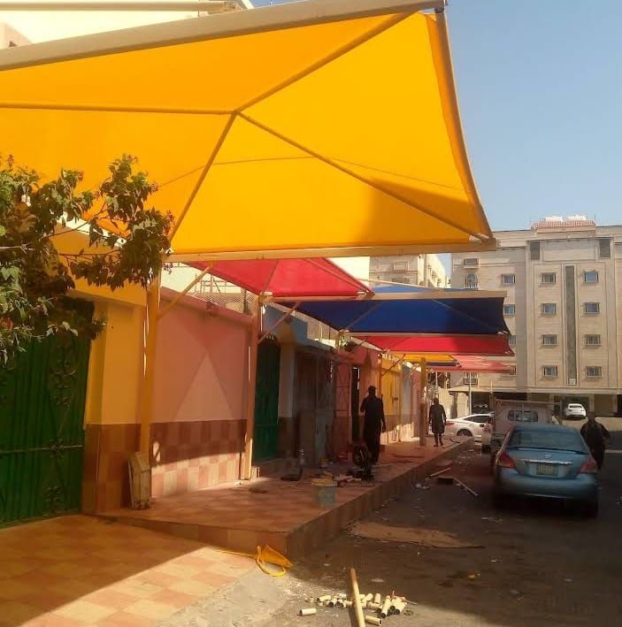 مظلات وسواتر وبيوت الشعر وتغير القمش وفك مظلات نقل