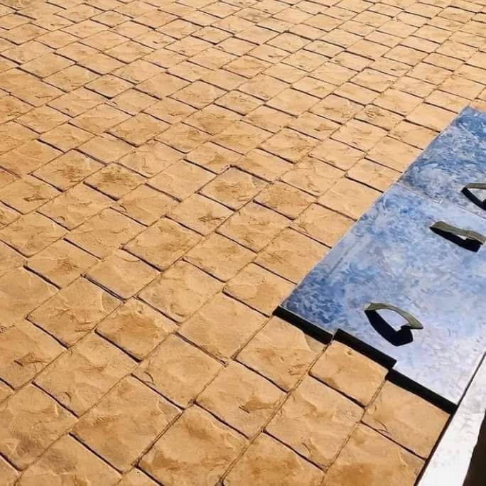 خرسانة المطبوعه الملونه الأرضيات