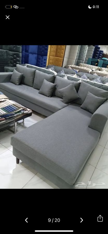 كنب جديد جاهز حرف ال و7نفر بأسعار مناسبة