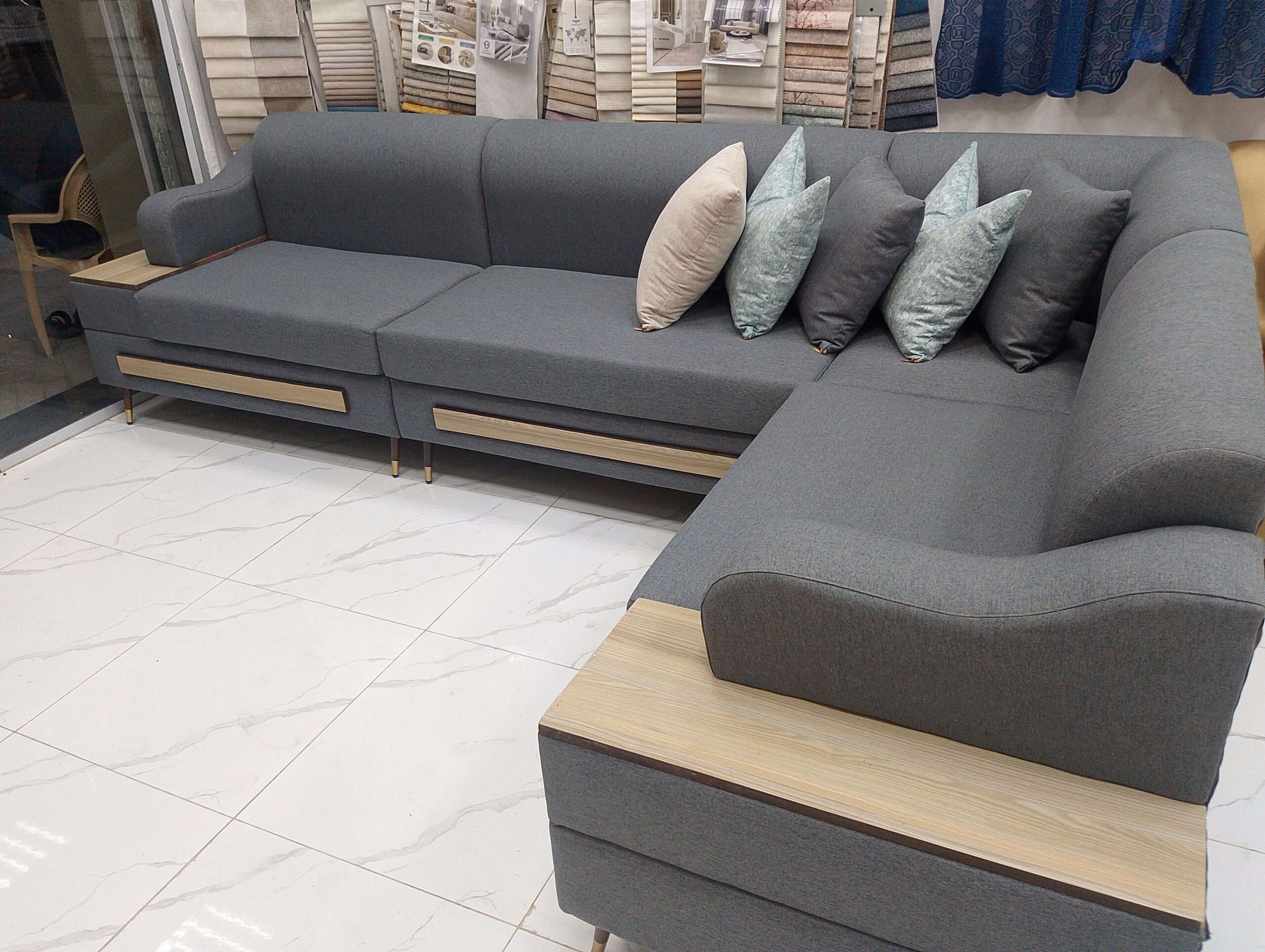 كنب زاويه جاهز للبيع مقاس 5متر 3في2 عروضات اسعر 12