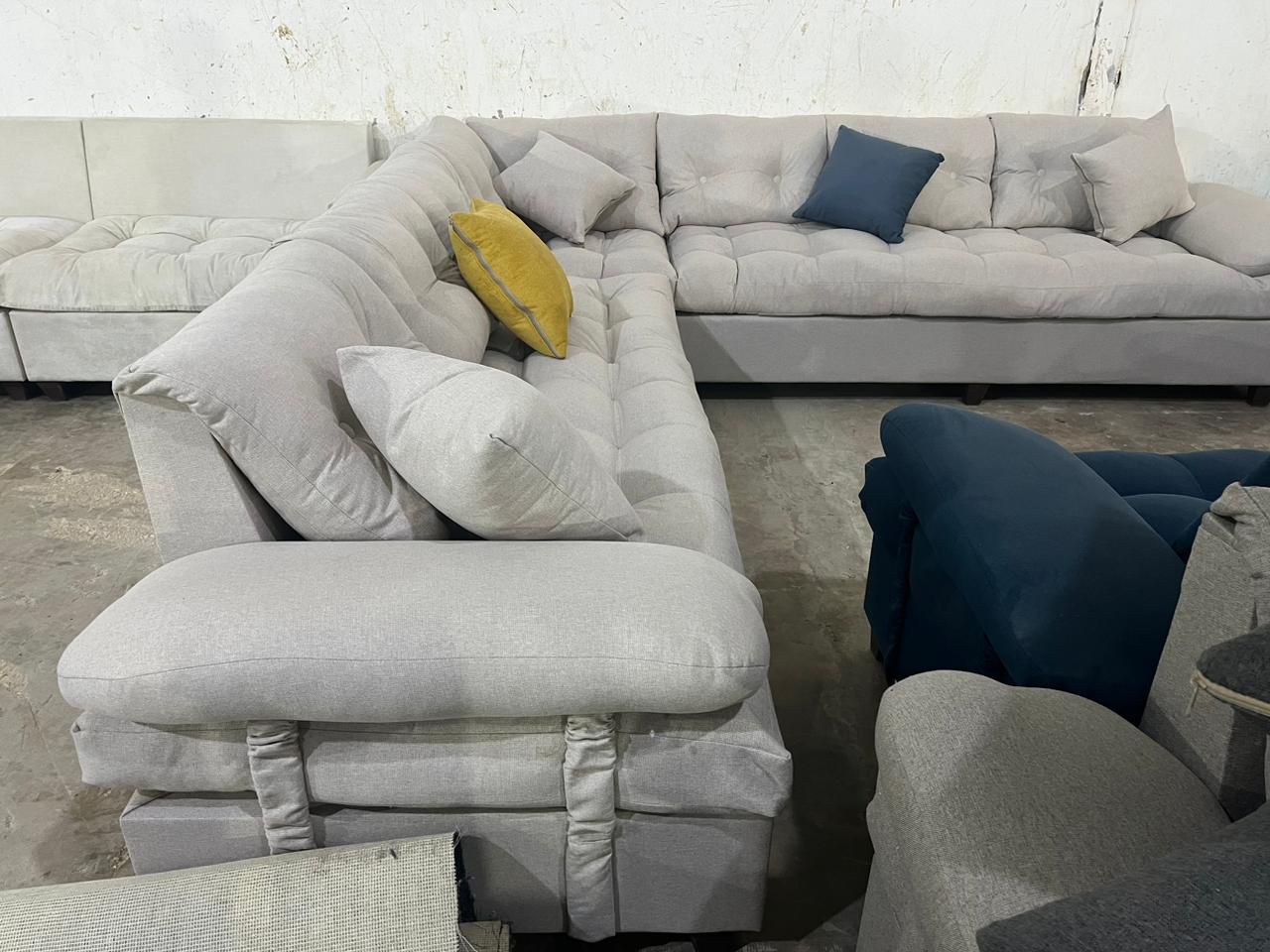 كنب جديد جاهز حرف ال و7نفر بأسعار مناسبة