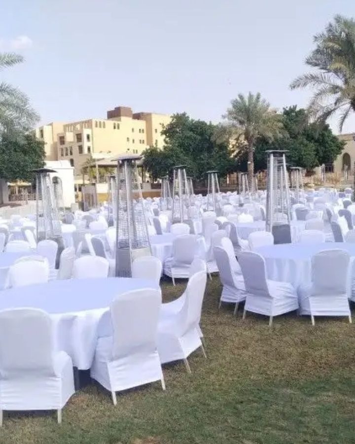 تاجير كراسي وطاولات وسماعات وزل ومكيفات وجلسات شعب