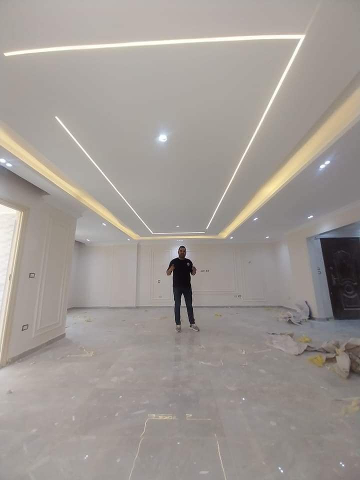 معلم جبس بورد او سمنت بورد سقف محلات استراحة عماره
