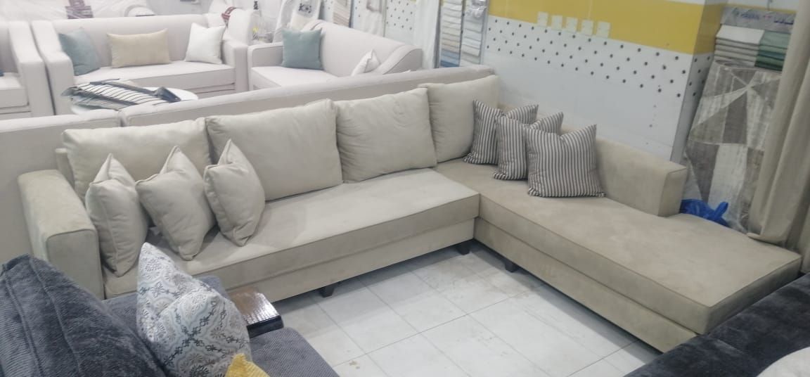 عروض كنب حرف إل بسعر 1300 شامل التوصيل داخل جده