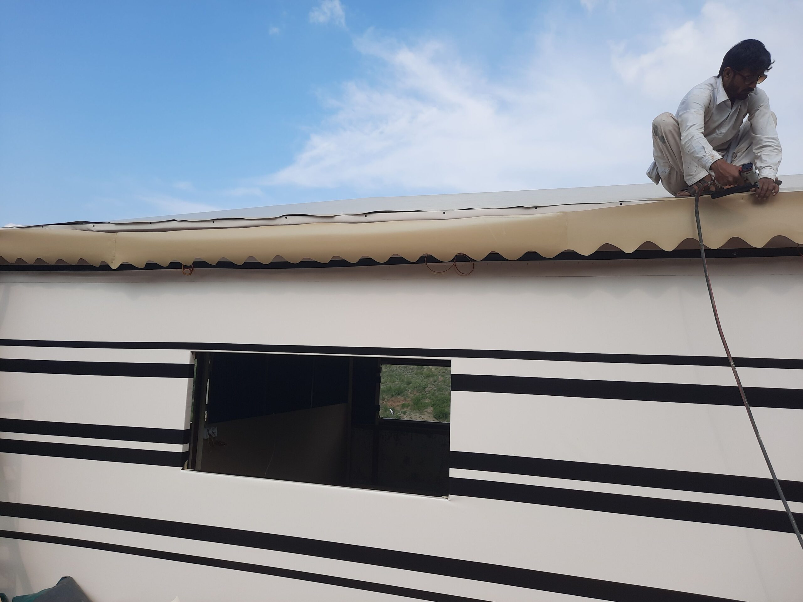 بيوت شعر مشب نار قرميد حديد تليبس قماش ٠٥٣٧٨٥٦٤٣٩