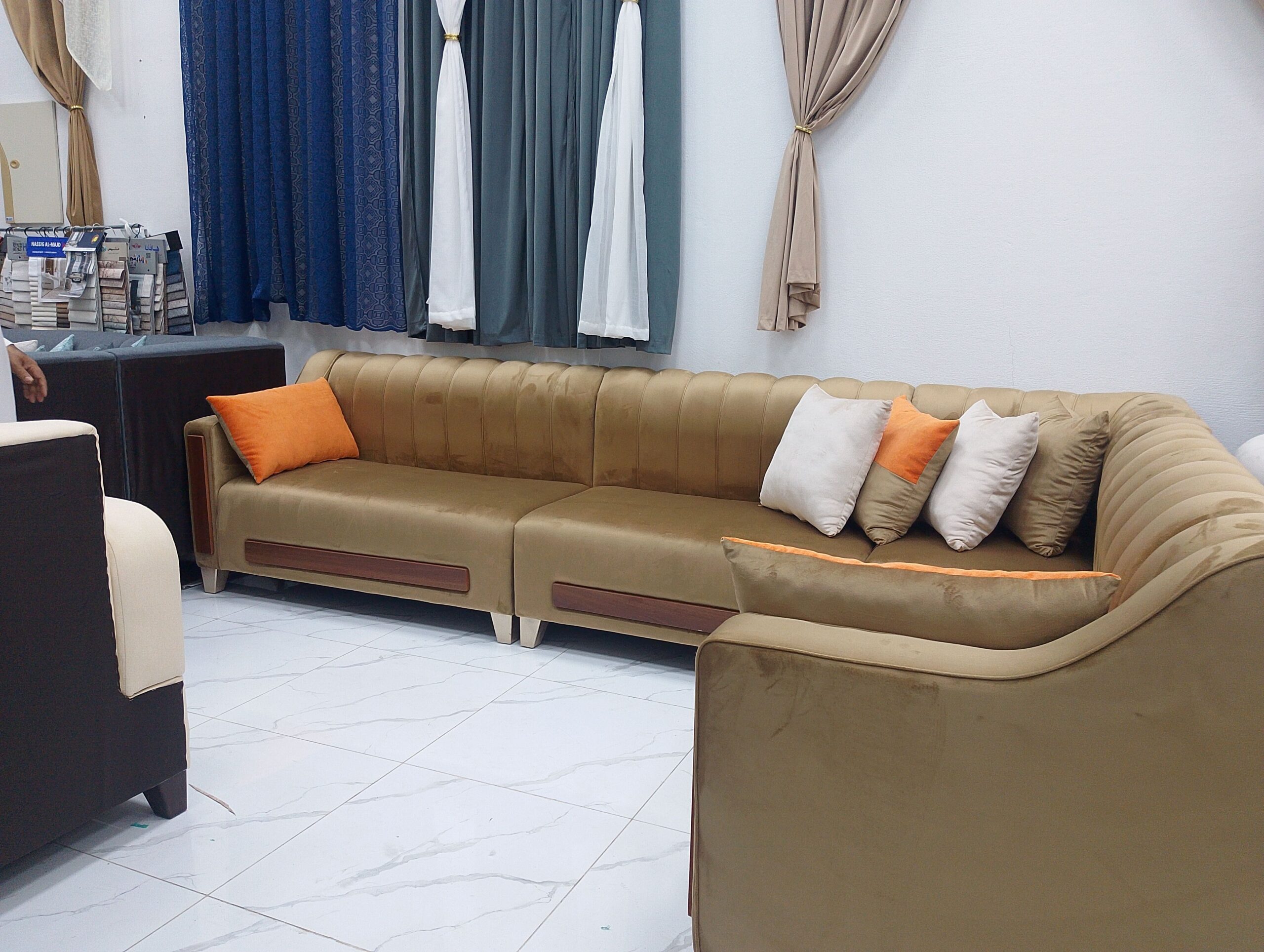 كنب زاويه جاهز للبيع مقاس 5متر 3في2 عروضات اسعر 12