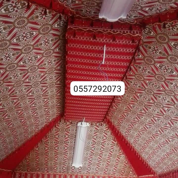 بيوت شعر مشب نار تلبيس قماش جمالون قرميد حديدوفخار