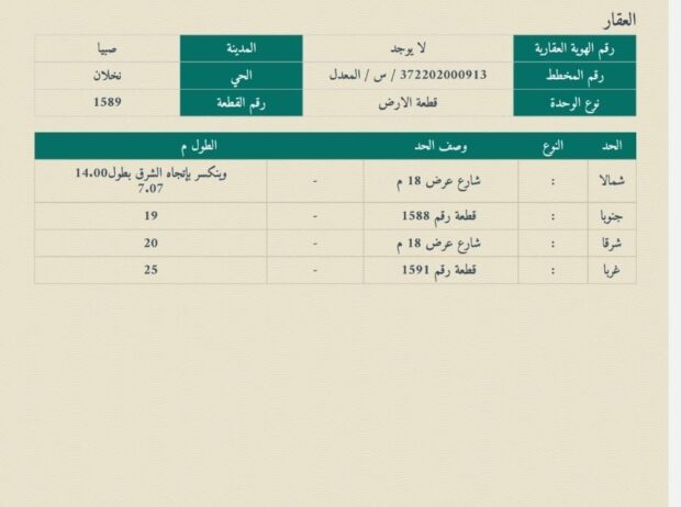 للبيع ارض نخلان كاش او بنك او تمويل عقاري