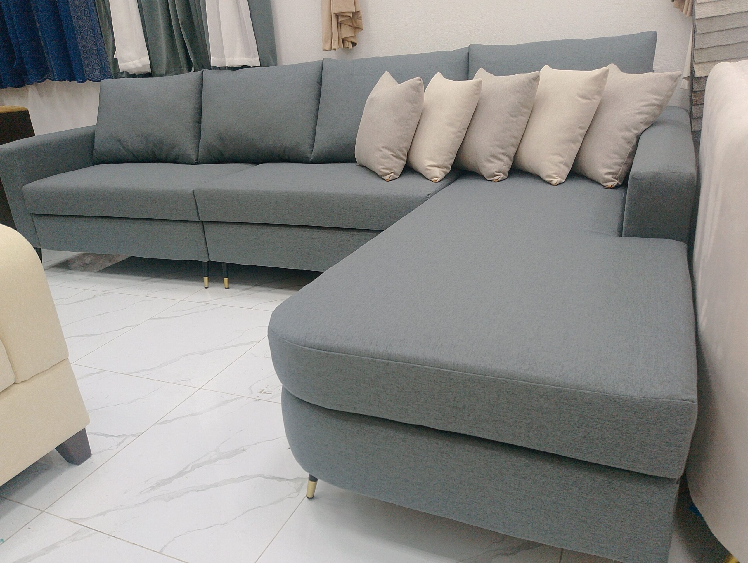 كنب زاويه جاهز للبيع مقاس 5متر 3في2 عروضات اسعر 12