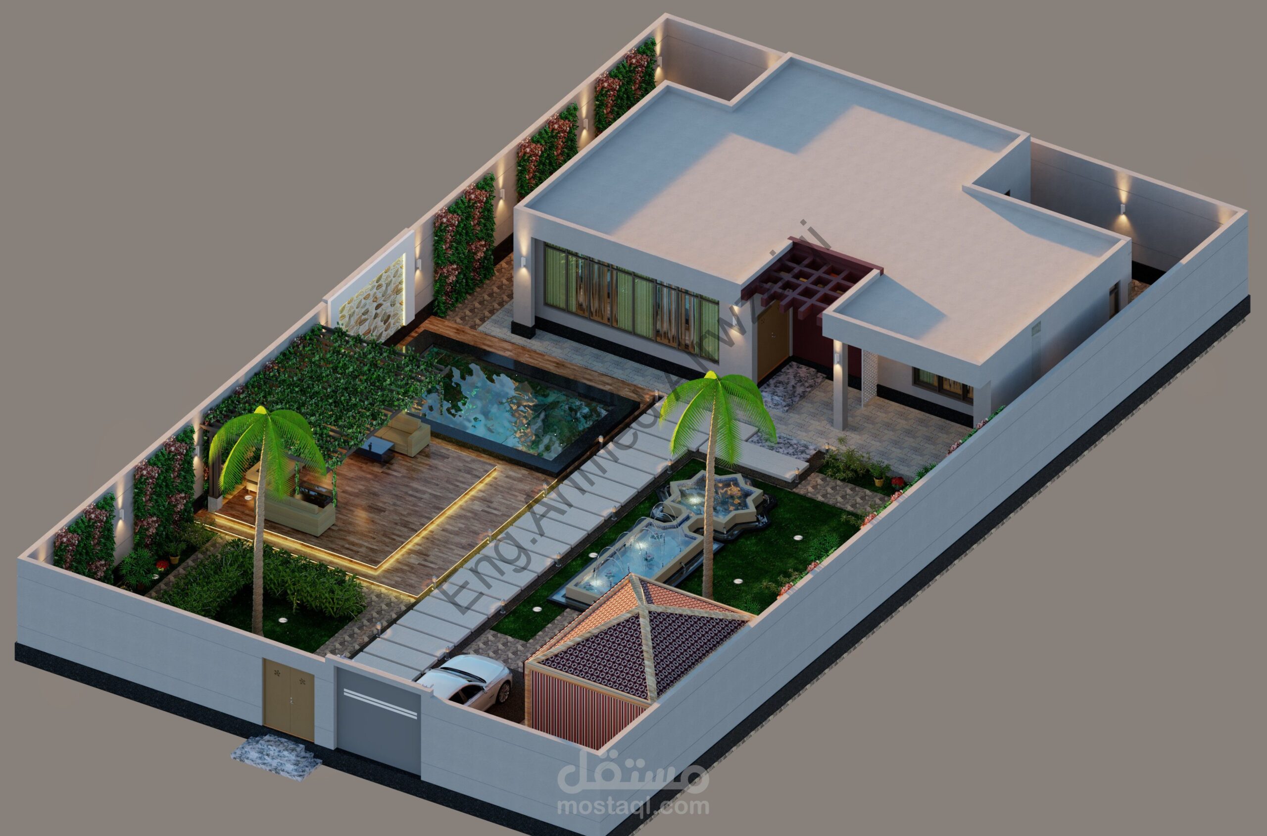 تصاميم لاسطح المنازل والشاليهات والاستراحات