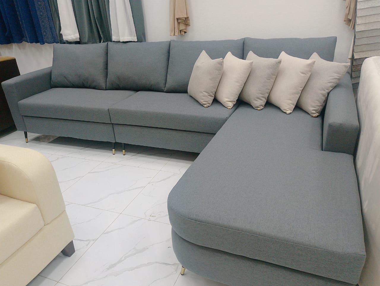 عروض كنب حرف إل بسعر 1300 شامل التوصيل داخل جده