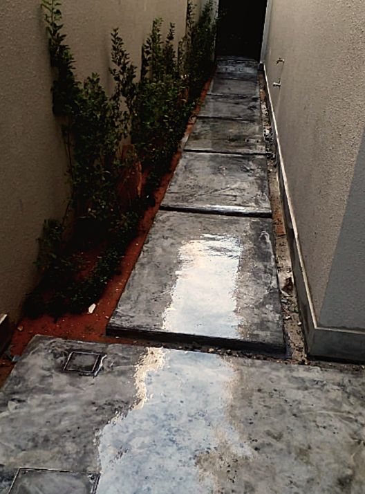 صبة مروحة الخرسانة المطبوعة الملونة الأرضيات السعو