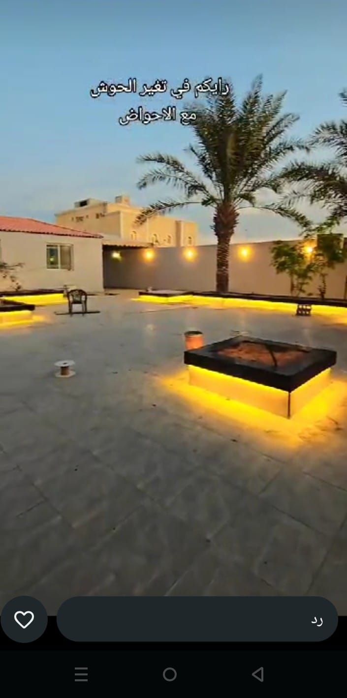 تنسيق حدائق وشلالات ونوافير