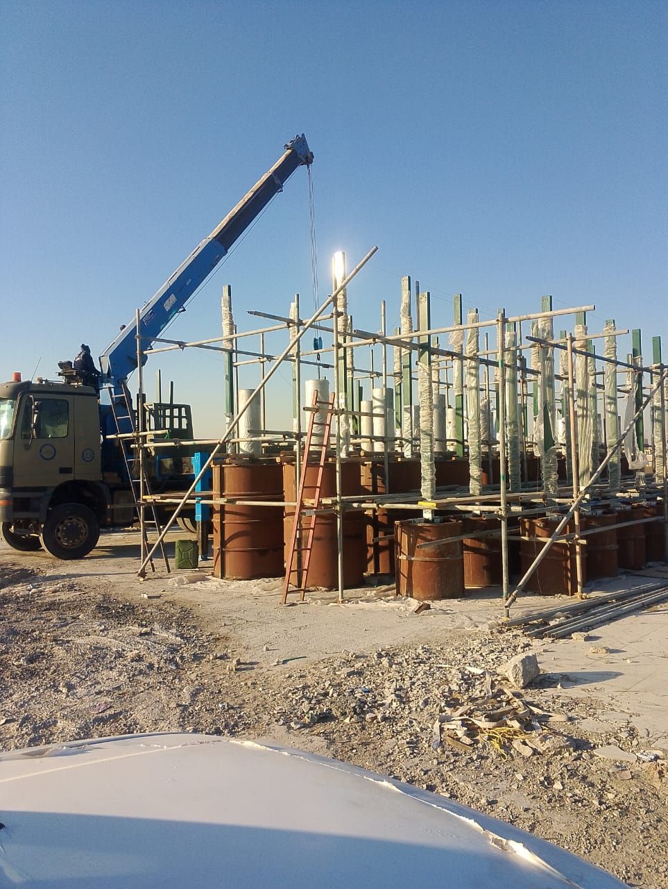 مقاول شبوك وسياج امنيه وإنشاء مستودعات ومضلات