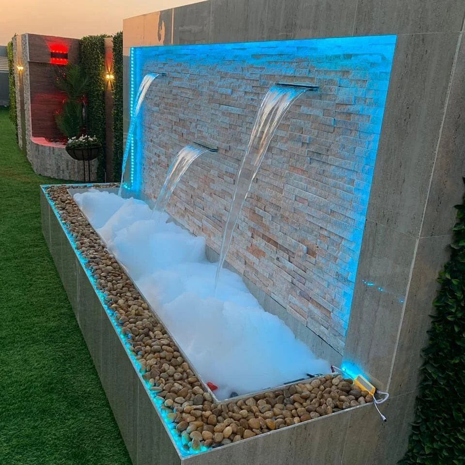 تنسيق حدائق وشلالات ونوافير ومظلات 0560429185