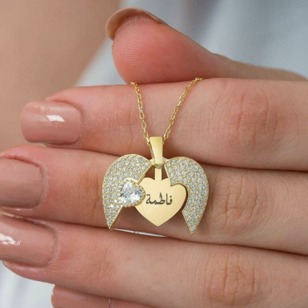 سلاسل نسائي مطلي بالاسم حسب الطلب