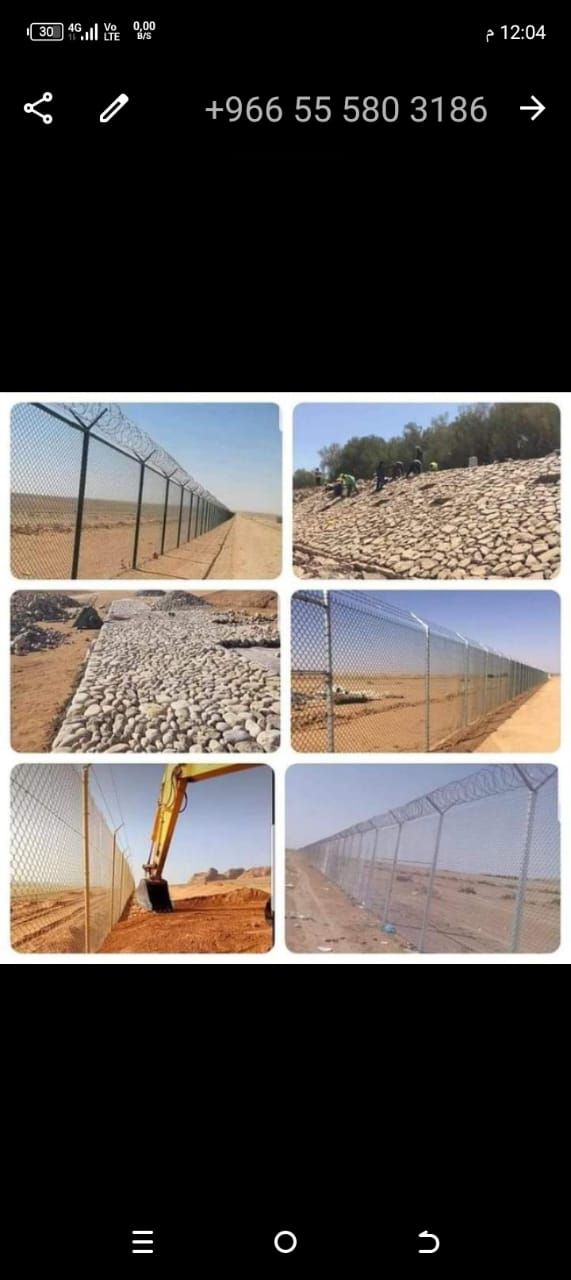 مقاول شبوك وسياج امنيه وإنشاء مستودعات ومضلات