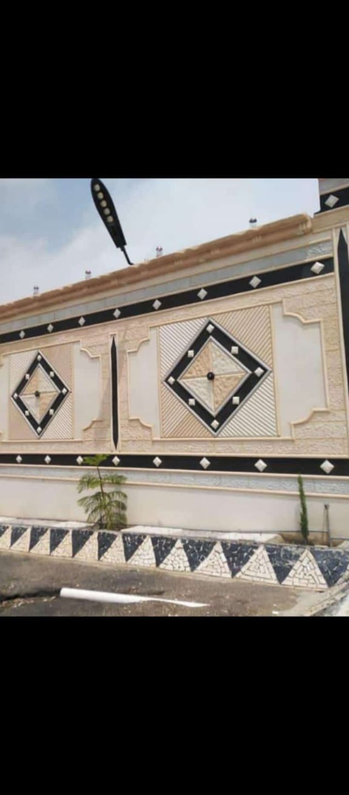 ديكورات خارجيه ولياسه ملونه بطحاء واسمنت الرياض وك