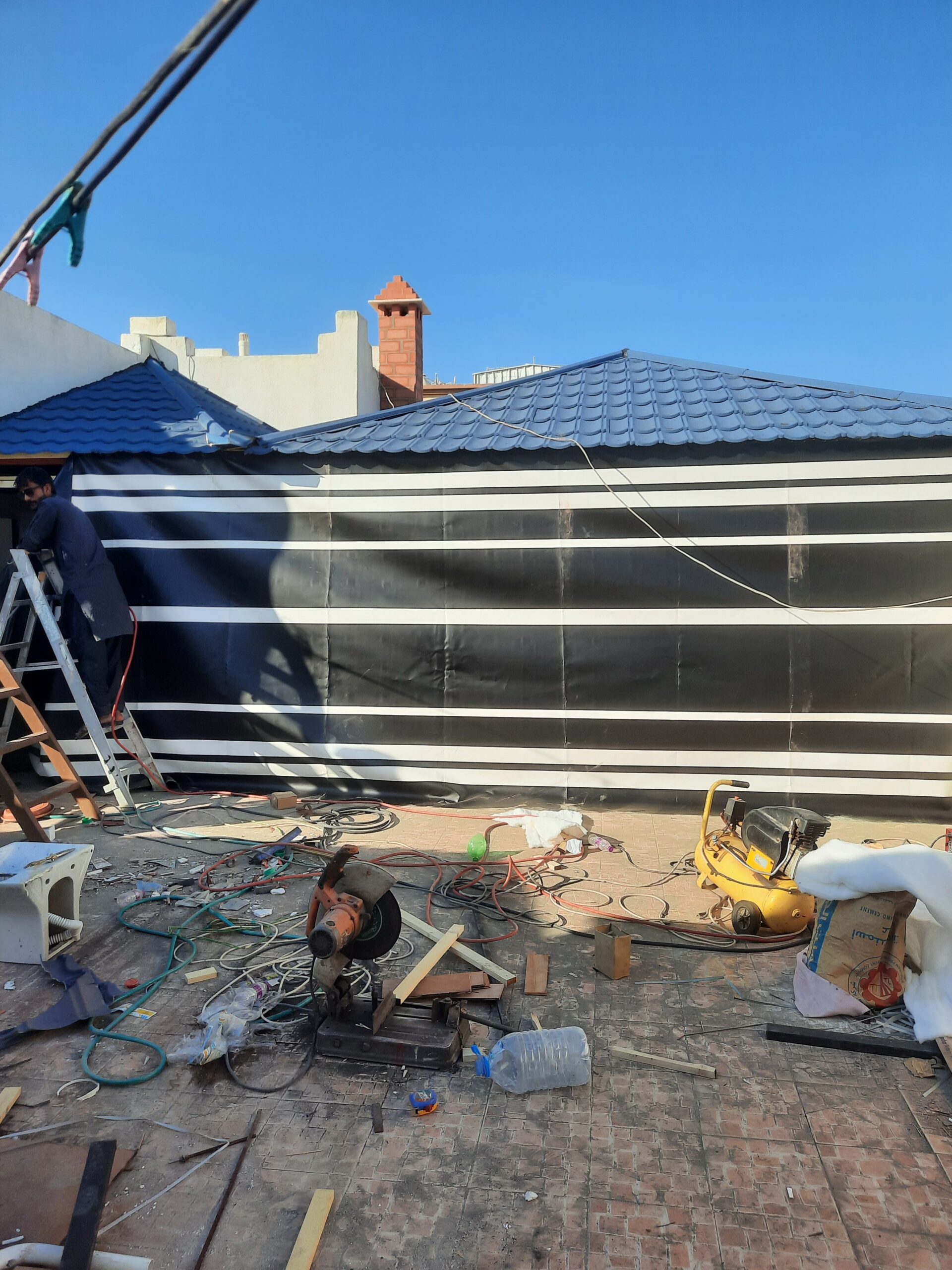 بيوت شعر مشب نار قرميد حديد تليبس قماش 0537856439