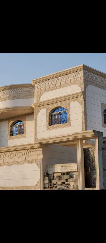 ديكورات خارجيه ولياسه ملونه بطحاء واسمنت الرياض وك