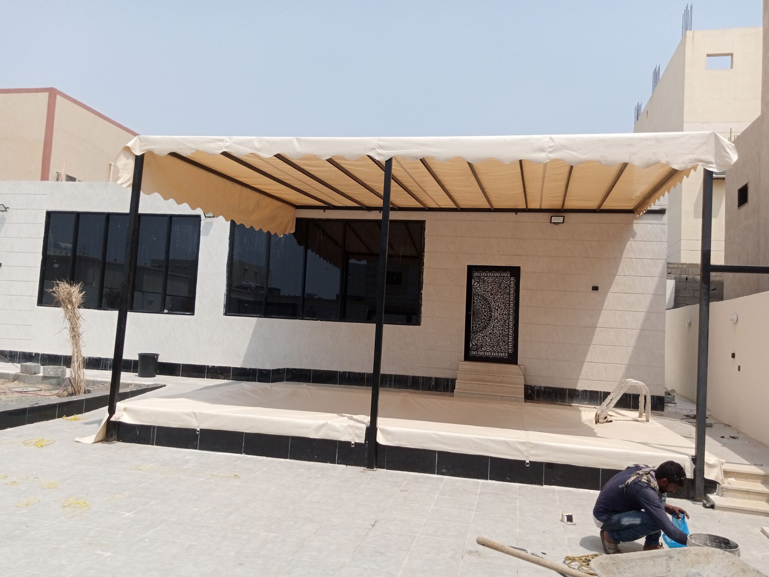 باب حديد شبابيك درابزين حديد شبابيك المنيوم واستيل