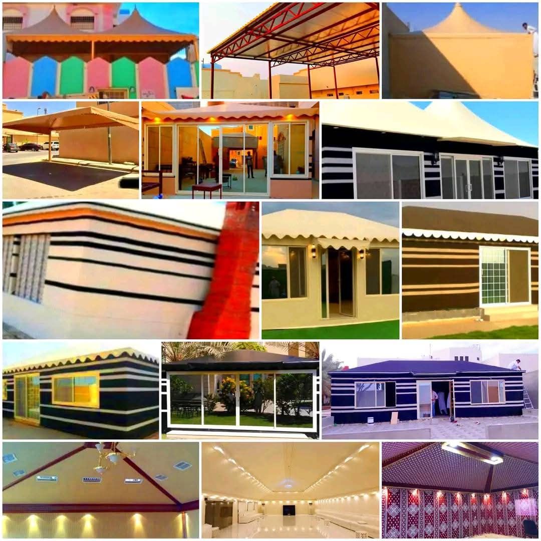 مقاول مظلات وسواتر وتركيب غرف وملاحق ساندوتش بانل