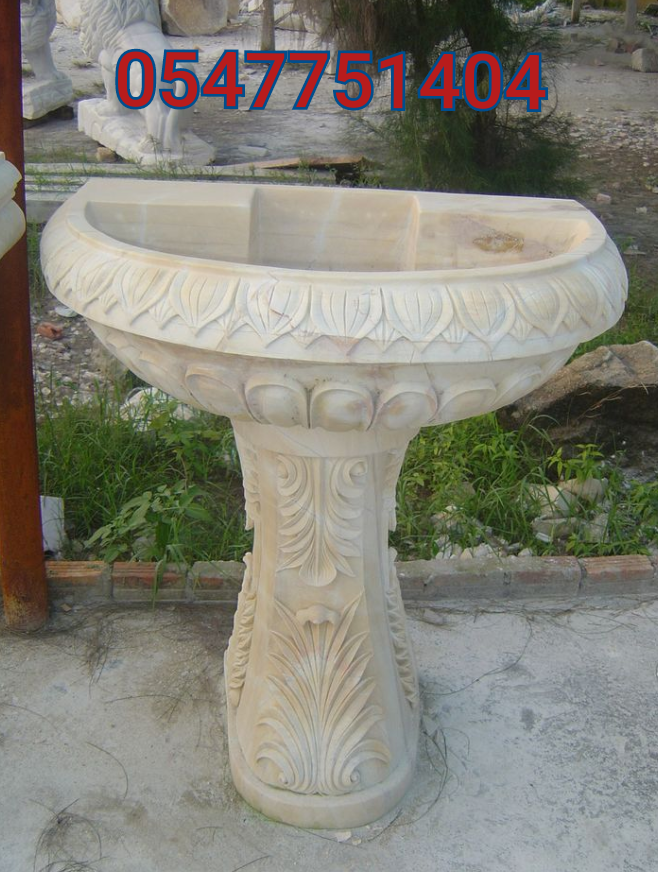 مغاسل حجر طبيعي منحوت يدويا احواض مغسلة