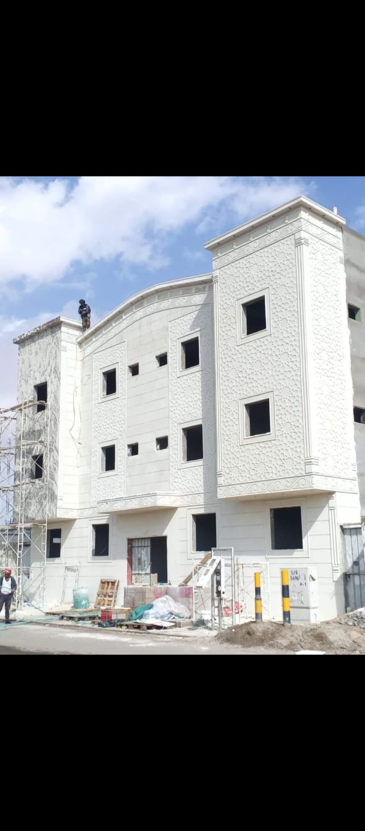 ديكورات خارجيه ولياسه ملونه بطحاء واسمنت الرياض وك