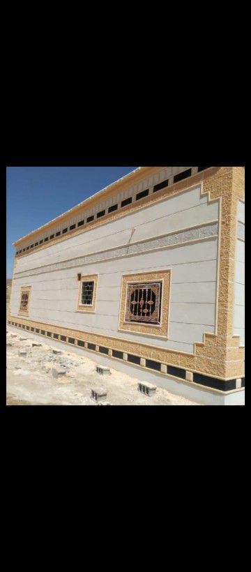 ديكورات خارجيه ولياسه ملونه بطحاء واسمنت الرياض وك