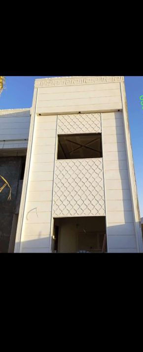 ديكورات خارجيه ولياسه ملونه بطحاء واسمنت الرياض وك