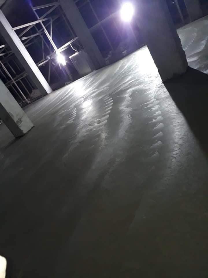 صبه مروحة صبه ايبوكسي مخطومه سفلت مع مواد