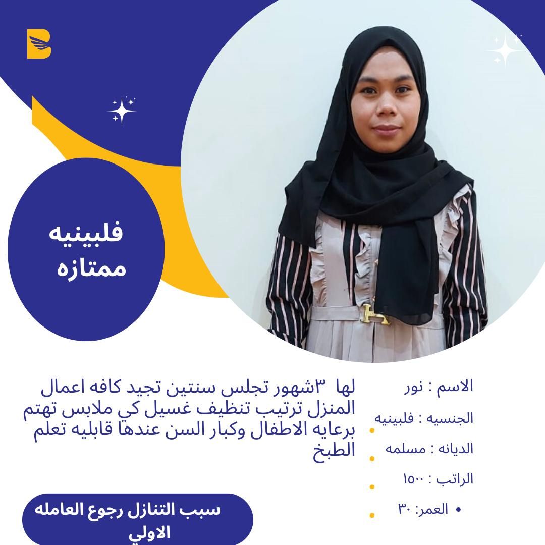 عاملات منزليه جميع الجنسيات