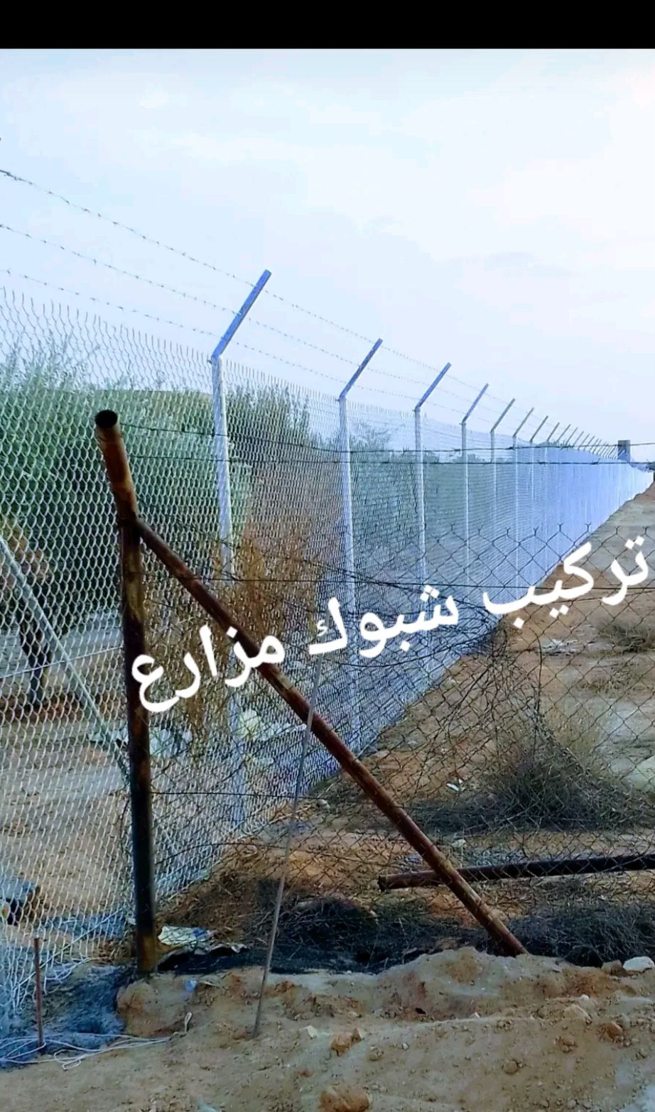 تركيب شبوك مزارع سياج مجلفن جميع المواصفات في جميع