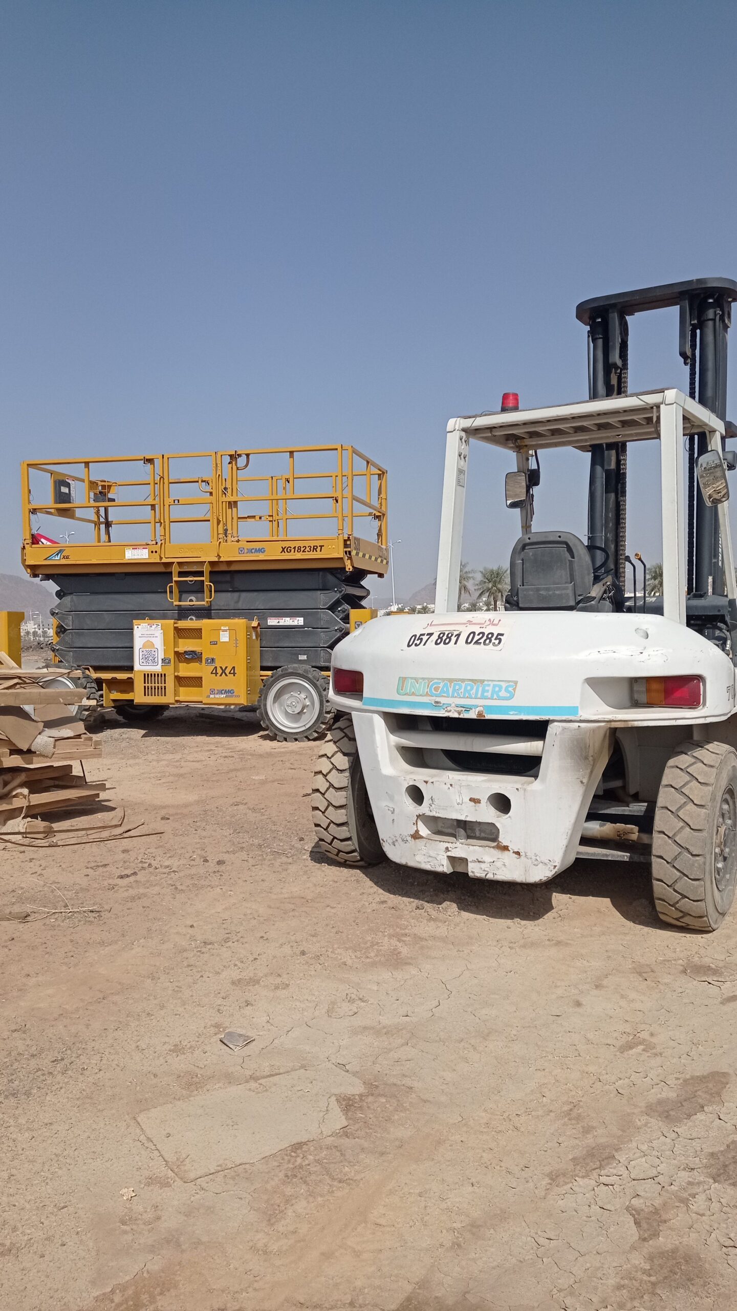 رافعة شوكية للايجار المدينة 0556259910