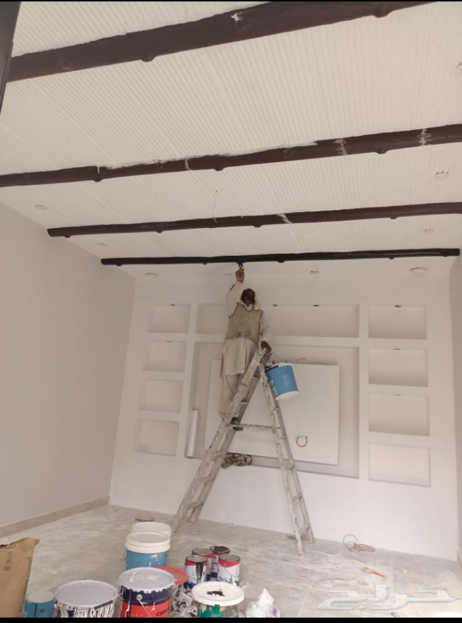 دهان صبغة ديكورات معلم باكستاني