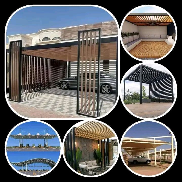 مظلات وسواتر وبيوت شعر وبناء ملاحق ساندويتش بنل