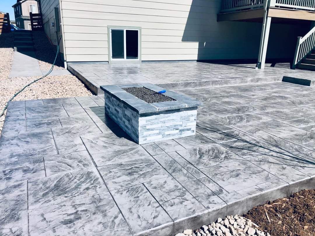 صبة مطبوعة شغل ديكورات خرسانية مطبوعة ميزانيةصبة م