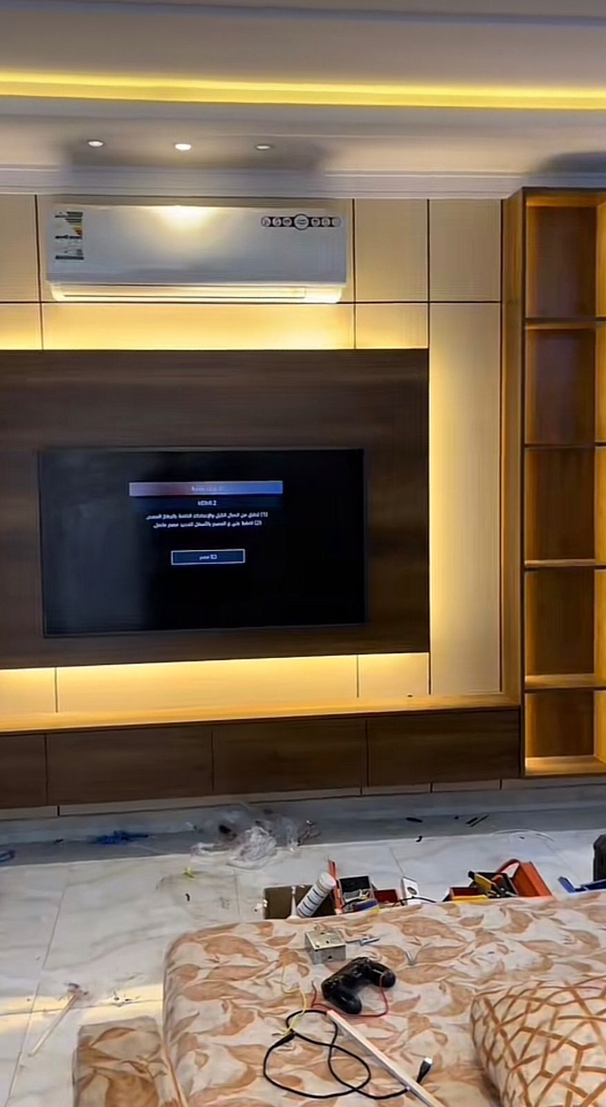 ديكورات شأشأت التلفزيون