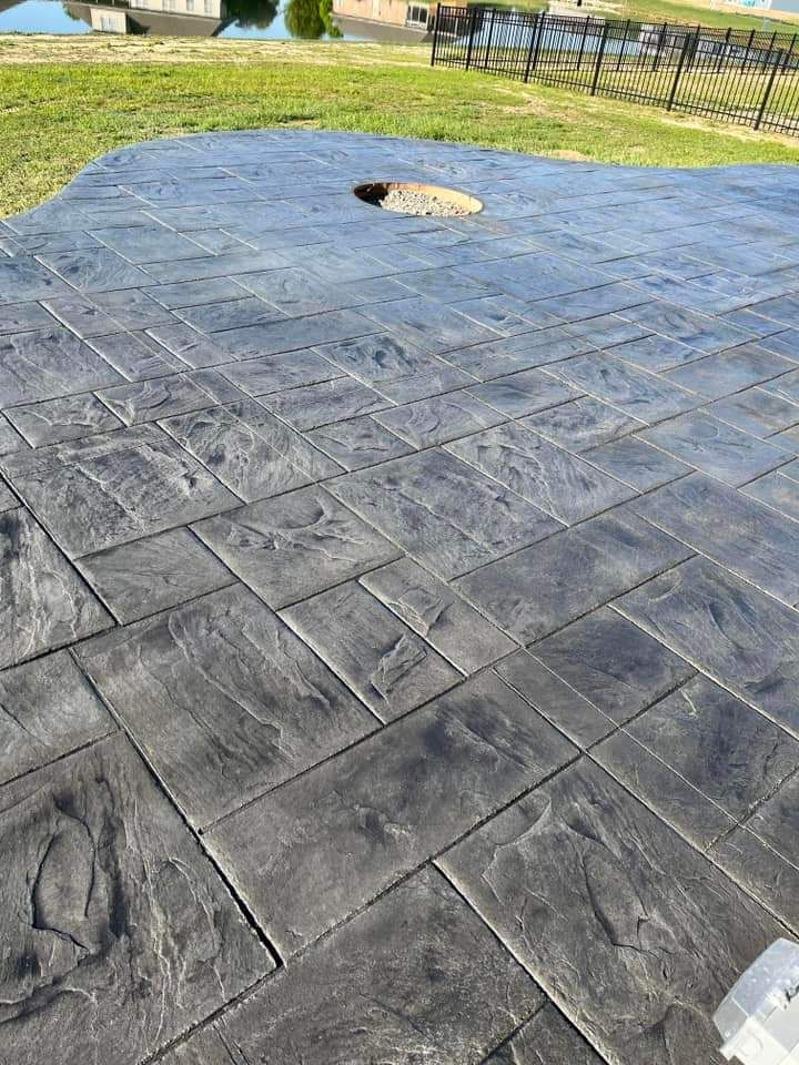 صبة مطبوعة شغل ديكورات خرسانية مطبوعة ميزانيةصبة م