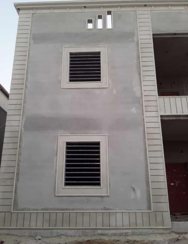 ديكورات خارجيه جبس خارجي لياسه بيضاء وترميم خارجي