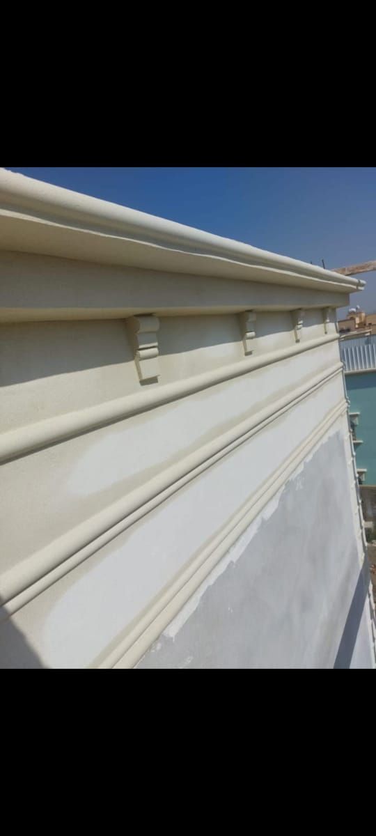 ديكورات جبس خارجي اسمنت وبطحاء الرياض لياسه ملونه