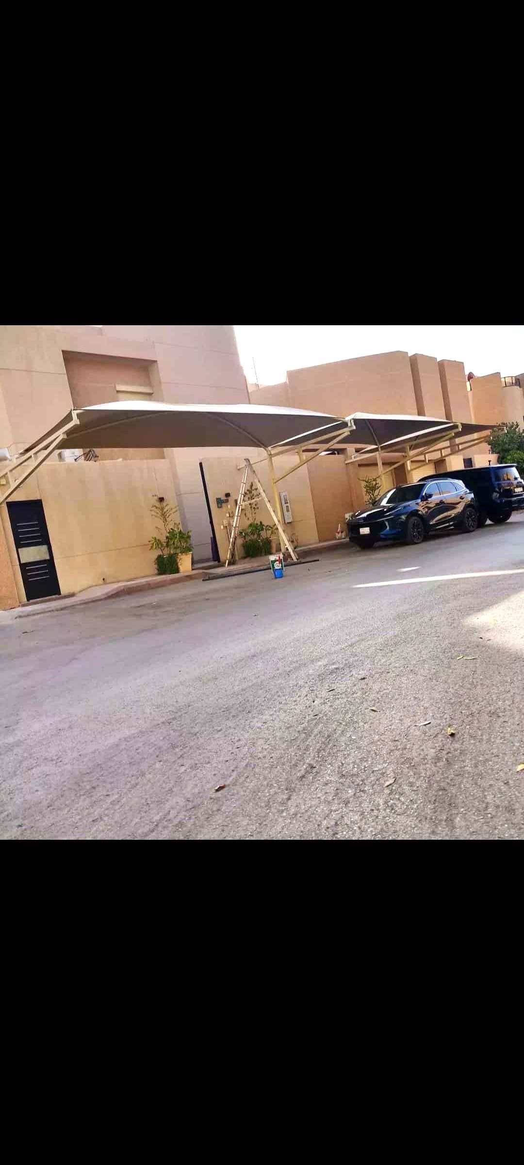 مظلات وسواتر جدة لتفصيل وتركيب مظلات سيارات تركيب