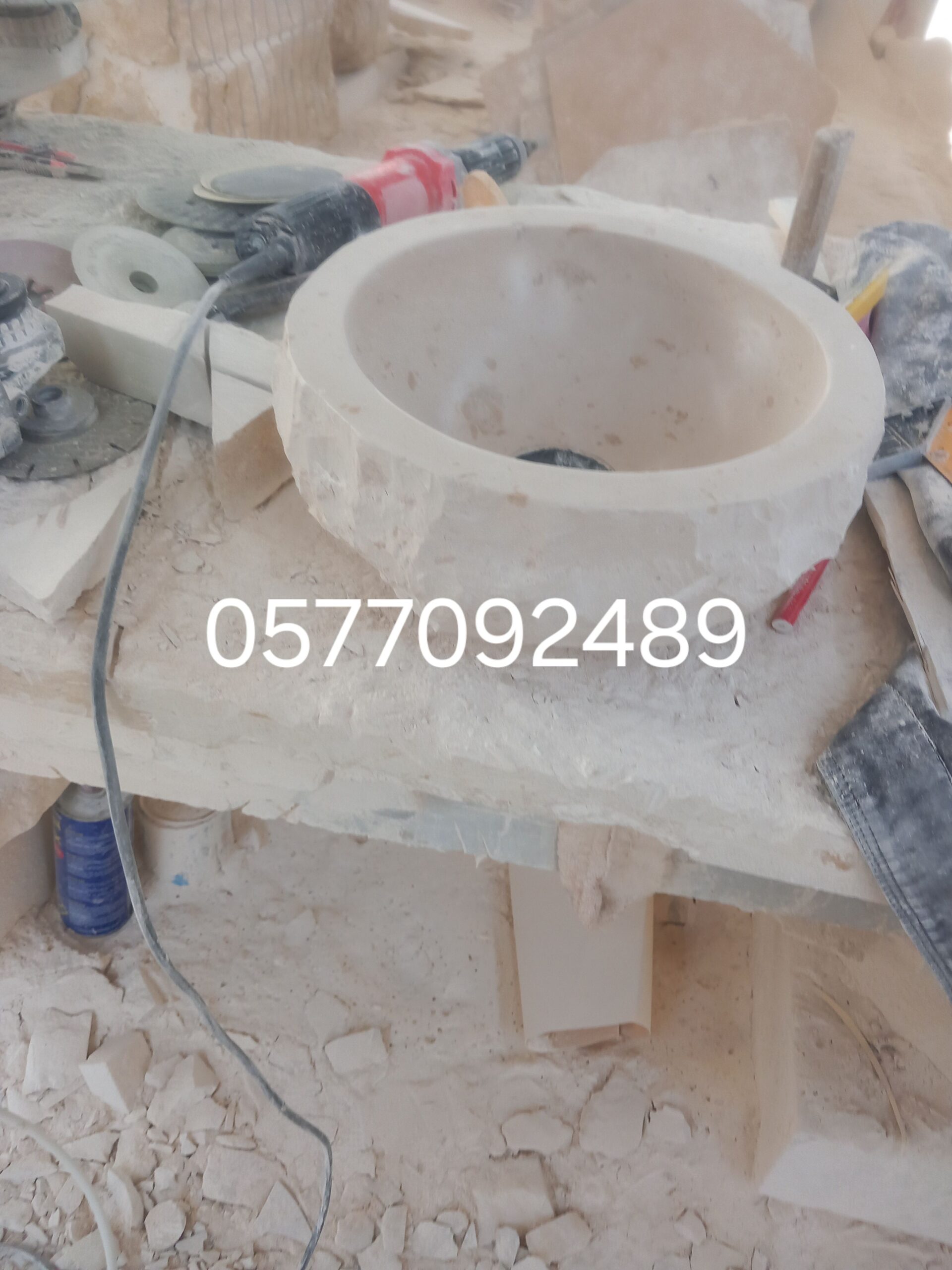 احواض حجر مغاسل نوافير طاولات وجه جبل