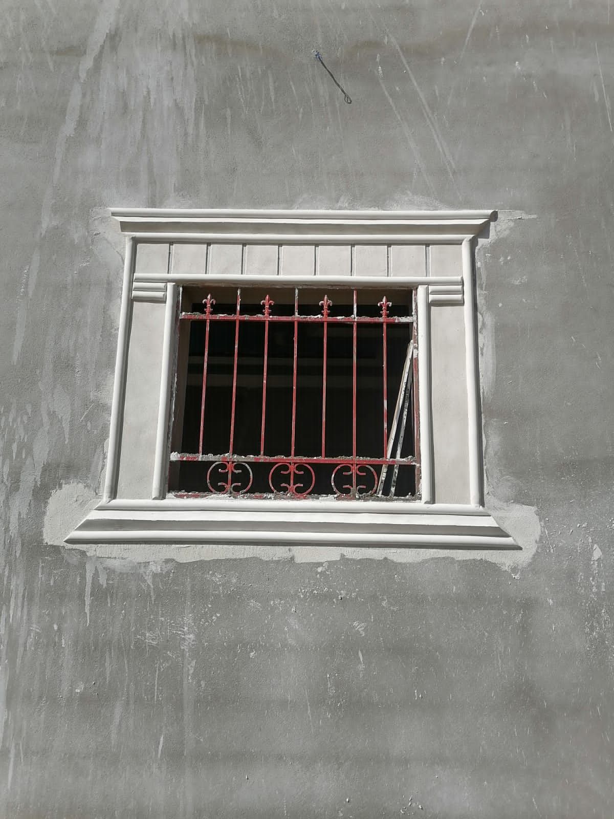 ديكورات جبس خارجي اسمنت وبطحاء الرياض لياسه ملونه