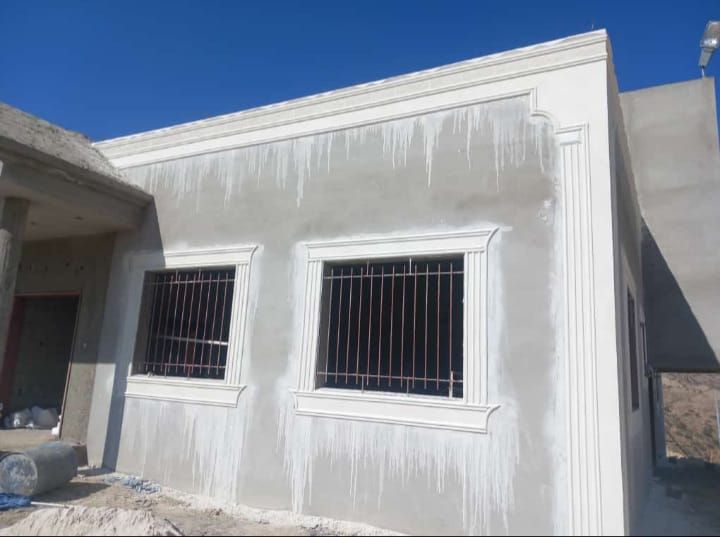 ديكورات خارجيه جبس خارجي لياسه بيضاء وترميم خارجي