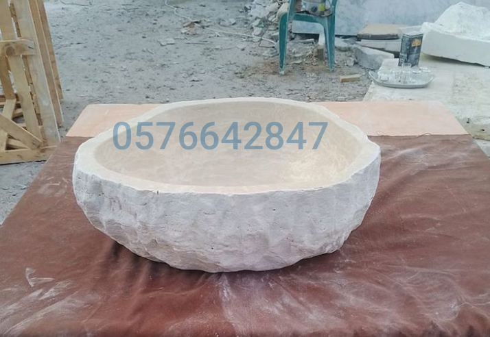 حوض مغسلة حجر طبيعي للبيع