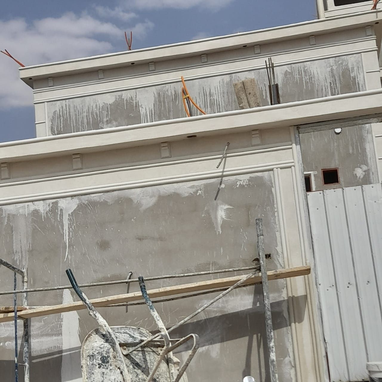 ديكورات خارجيه جبس خارجي لياسه بيضاء وترميم خارجي