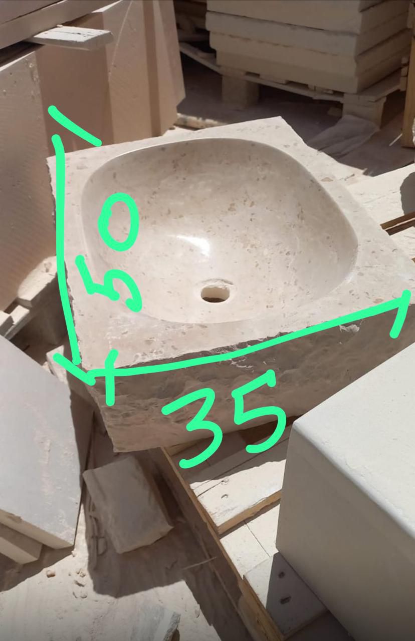 احواض حجر مغاسل نوافير طاولات وجه جبل