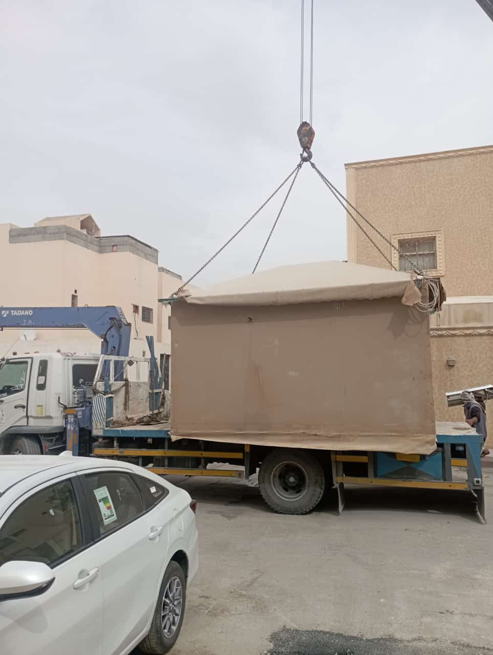 نقل بركسات وغرف جاهزة سطحه ونش 0562836255